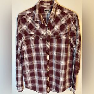 Express Snap Button Down Shirt - Large